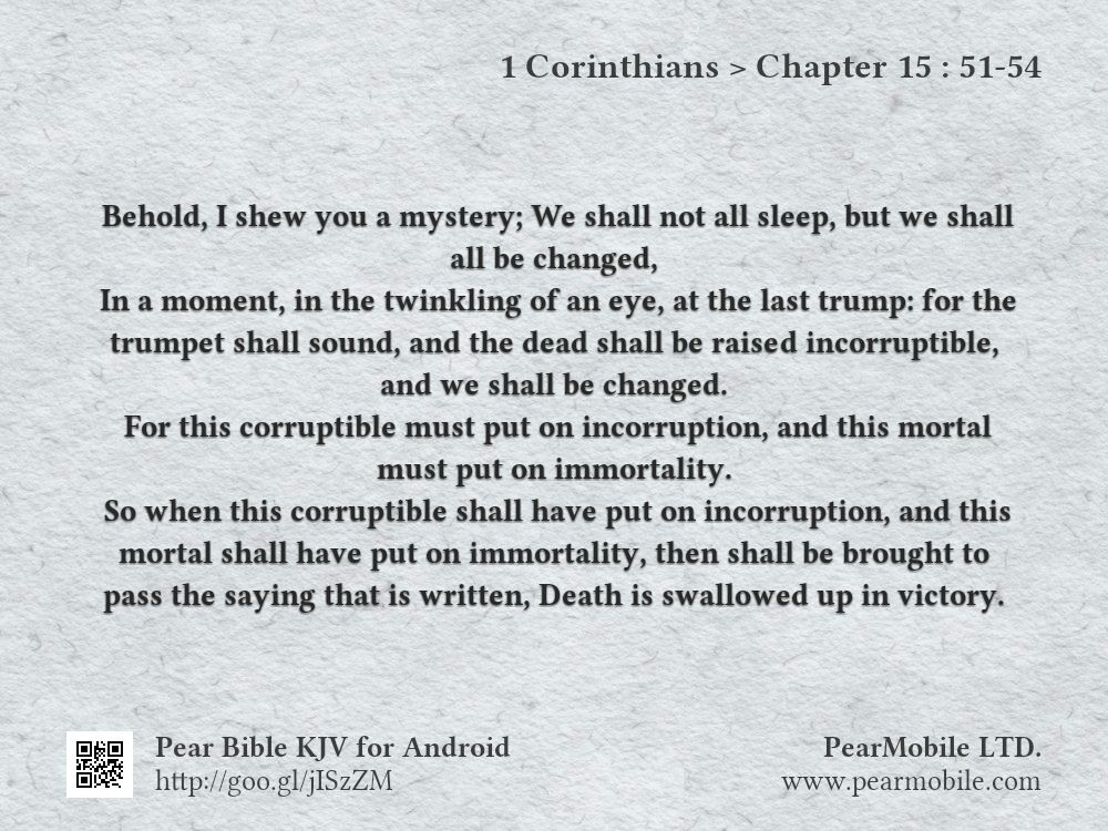 1 Corinthians, Chapter 15:51-54